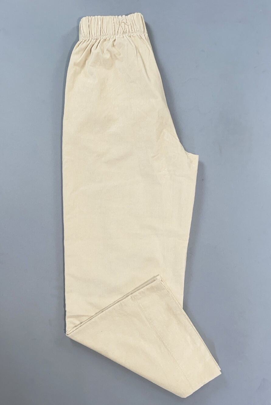 Pact Front Snap Wide Leg Flex Waist Ribbed Corduroy Pants. Ivory, Women's M. NEW